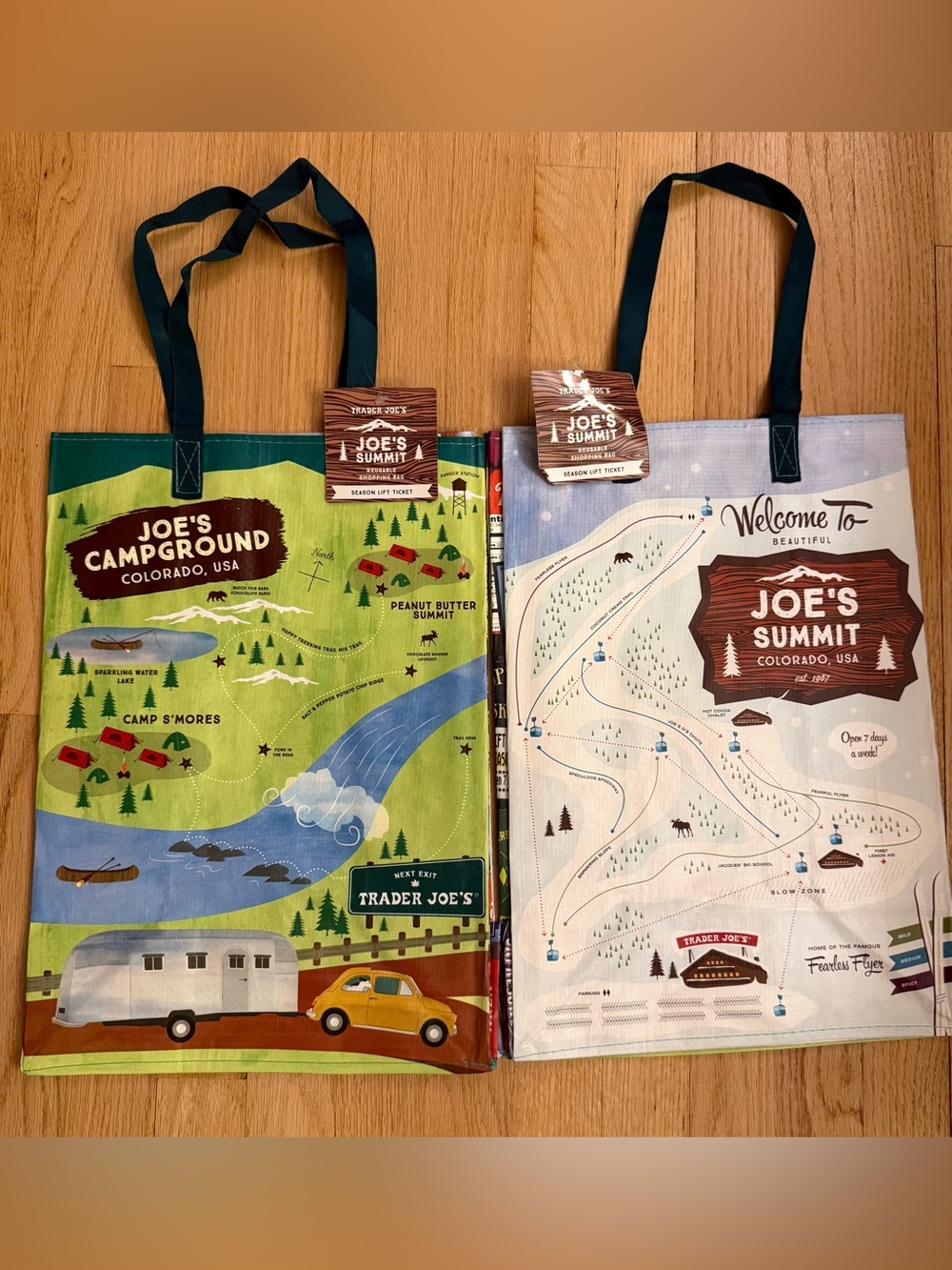 Trader Joe’s Colorado Joe’s Summit Reusable Shopping Bag NWT
